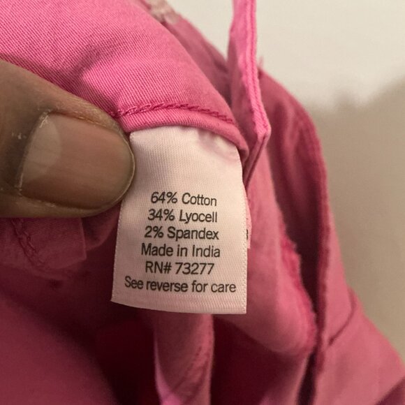 LC Lauren Conrad Womens Size 16W Pink Super High Rise Wide Leg Crop Pants NEW - Picture 3 of 4